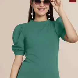 Mast & Harbour Women Pack Of 2 Puff Sleeves Top-picture-24