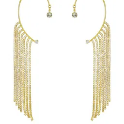 Vembley Gold-Plated Cubic Zirconia Alloy Ear Cuff image 5