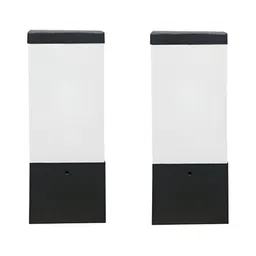 KINIS 2-Pcs Grey Modern Shape Gate & Garden Light Outdoor Lamp image 2