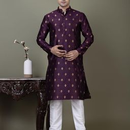DEVOILER Men Regular Kurta with Pyjamas-picture-18