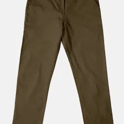 Kiddopanti Boys Grey & Brown Solid Pants (Pack Of 2) image 4