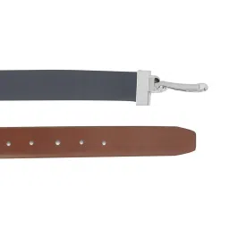 Tommy Hilfiger Talladega Navy & Brown Leather Reversible Belt for Men image 4