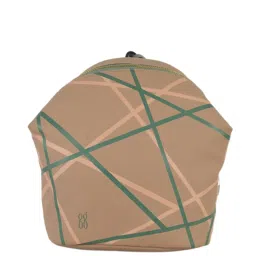 Baggit Beige Printed Medium Backpack image 1
