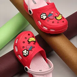 WELCOME Kids K SPORTS CLOGS Pink Clogs image 1