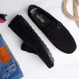 Louis Stitch Men's Black Casual Loafers image 1