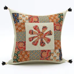 Living Roots Jaipuri Multicolor Cotton Cushion Covers - Set of 5 image 4