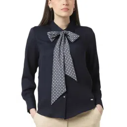 Van Heusen Navy Regular Fit Shirt image 1