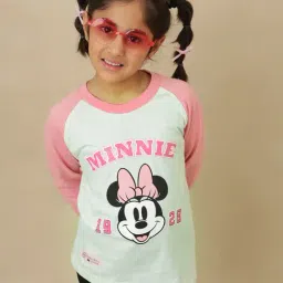 Kidsville Girls Multi Mickey & Friends Print Regular Fit T-Shirt-image-39