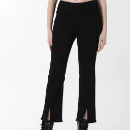 Only Black Blended Regular Fit High Rise Jeans image 1