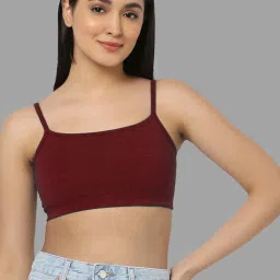 AROUSY Maroon Cotton Beginner's Bra image 1