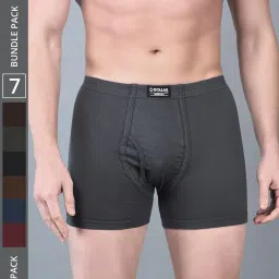 Dollar Bigboss Assorted Cotton Regular Fit Trunks - Pack Of 7 image 1