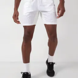 Reebok White Regular Fit Sports Shorts image 1