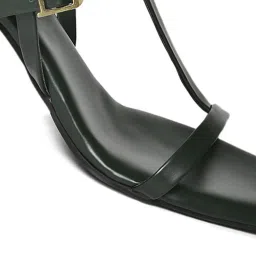 W Women's Green Ankle Strap Sandals image 4