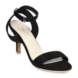 Monrow Black Ankle Strap Stilettos image 1