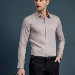 Louis Stitch Grey Cotton Slim Fit Shirt image 1