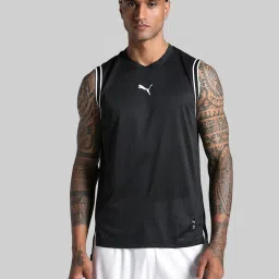 Puma Black Regular Fit Tank Tee image 1