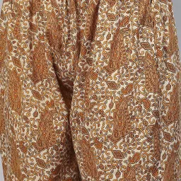 Cottinfab Mustard Printed Crepe Co-ord Set image 5