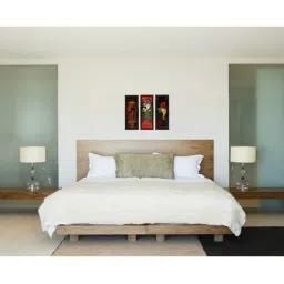 eCraftIndia Set Of 3 Lord Ganesha Satin Matt Texture UV Art Painting image 2