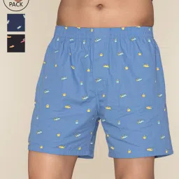 XYXX Multicolored Cotton Relaxed Fit Printed Boxers - Pack Of 3 image 1