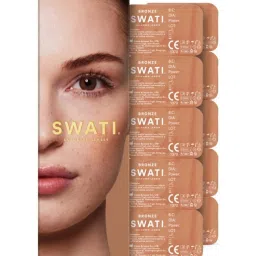 Swati Cosmetics Coloured Contact Lenses - Bronze (1 Day, Power - 1.25) image 1