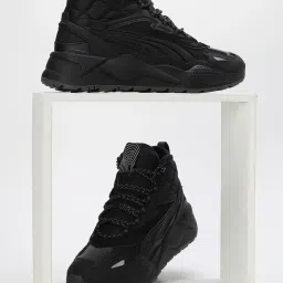 Puma Men's RS-X Hi Black Ankle High Sneakers image 1