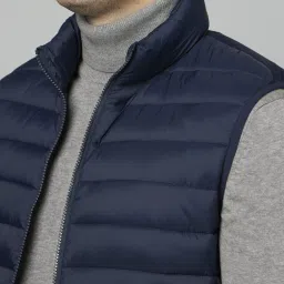 celio celio* Navy Regular Fit Jacket image 4