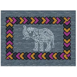 Living Roots Multicolor Jaipuri Printed Cotton Bed Sheet with 2 Pillow Cover image 4