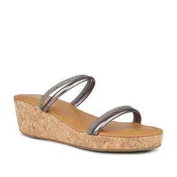 Inc.5 Women's Pewter Casual Wedges image 1