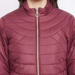 Duke Maroon Quilted Jacket image 5