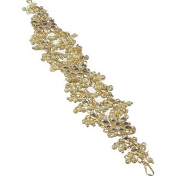 Priyaasi Floral Pearl White Matha Patti image 4