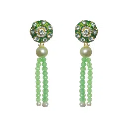 Priyaasi Floral Green Necklace & Earring Set image 4