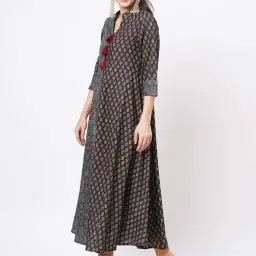 #Be Black & Blue Printed Anarkali kurta image 4