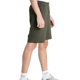 Puma Green Cotton Slim Fit Printed Shorts image 4