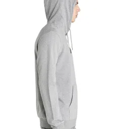 Puma Grey Cotton Regular Fit Printed Hooded Sweatshirt image 4