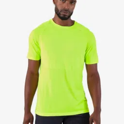 KIPRUN By Decathlon Men Yellow Regular Fit T-Shirt image 1