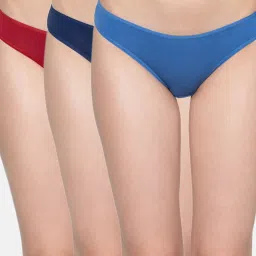 Triumph Multicolor Stretty Cotton Seamless Mini Brief - Pack Of 3 image 1