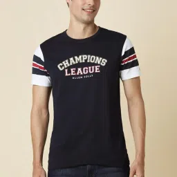 Allen Solly Black Regular Fit Printed T-Shirt image 1