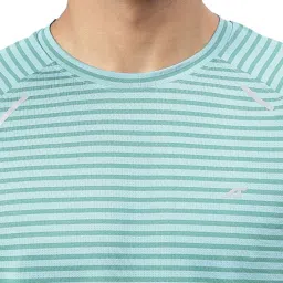 ALCIS Turquoise Anti-Static Slim Fit Round Neck Running T-Shirt image 4