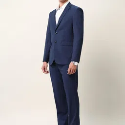 Arrow Self Design Tailored-Fit Notched Lapel Two-Piece Formal Suit image 5