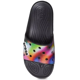 Crocs Men's Classic Black Slides image 4