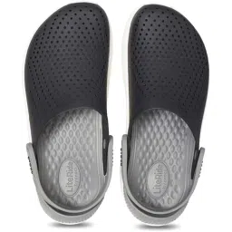 Crocs Unisex Adult LiteRide Black Back strap Clogs image 4