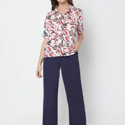 Vero Moda White Viscose Printed Shirt image 4