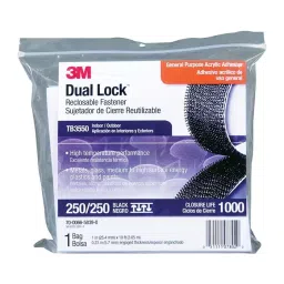 3M RECLOSABLE FASTENER, PO, 1" X 10FT, BLK, TB3550-picture-35