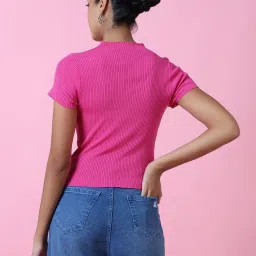 showoffff SHOWOFF Pink Regular Fit Top image 4