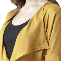 Style Quotient Mustard Cotton Shrug image 5