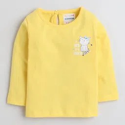 Bumzee Kids Yellow & Light Blue Solid Full Sleeves T-Shirt (Pack Of 2) image 4