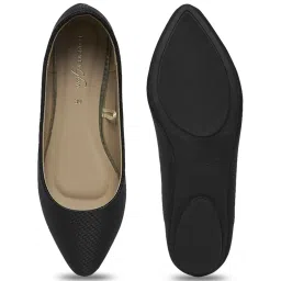 Forever Glam by Pantaloons Women's Black Flat Ballets image 4