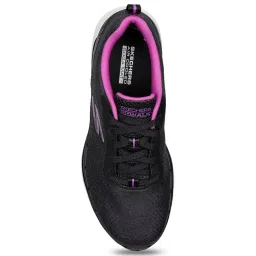 Skechers Women's GO WALK 6 - SPRING HORIZON Black Purple Walking Shoes image 4