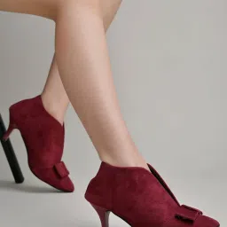 Shoetopia Women's Red Stiletto Pumps image 1