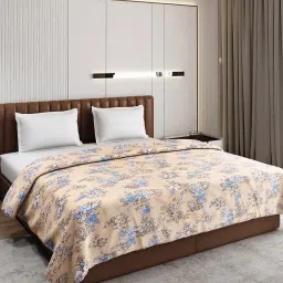 Monte Carlo Mellow Peach Polyester Printed 190 GSM Double Blanket image 1